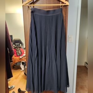 Navy blue Wilfred maxi skirt aritzia